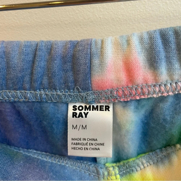 Sommer Ray Tie Dyed Rainbow Cotton Jogger Sweatpants size M - Picture 4 of 5